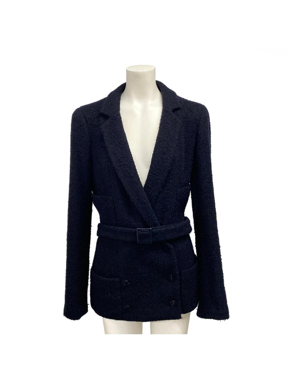 Chanel Navy Outer Fabric] Wool Alpaca #341890C17B